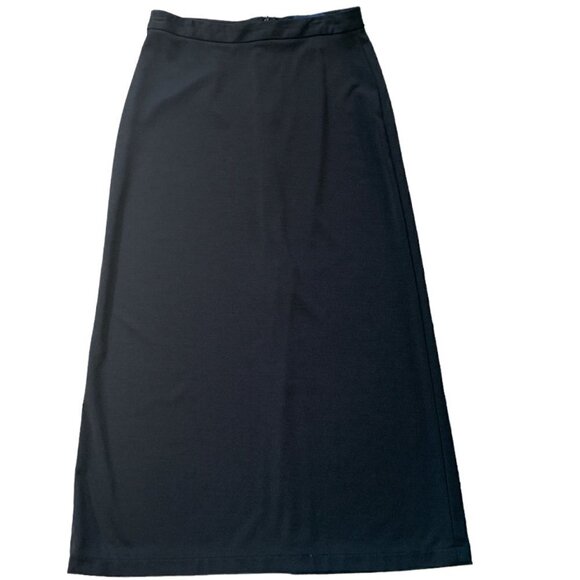 Ann Taylor Midi Skirt Sz 4P Black #81J - Picture 1 of 7